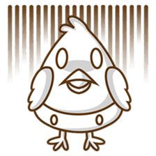 Cubie, the cute chubby chicken sticker #916500
