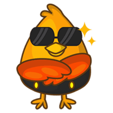 Cubie, the cute chubby chicken sticker #916501