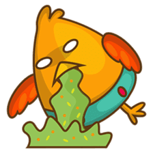 Cubie, the cute chubby chicken sticker #916502