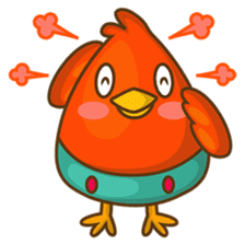 Cubie, the cute chubby chicken sticker #916503