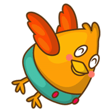 Cubie, the cute chubby chicken sticker #916504