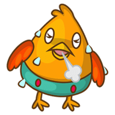 Cubie, the cute chubby chicken sticker #916505