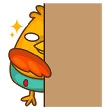 Cubie, the cute chubby chicken sticker #916506