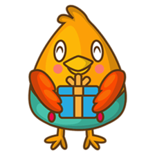 Cubie, the cute chubby chicken sticker #916508