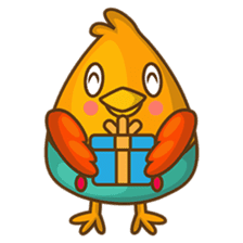 Cubie, the cute chubby chicken sticker #916508