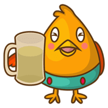 Cubie, the cute chubby chicken sticker #916509