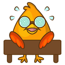 Cubie, the cute chubby chicken sticker #916511