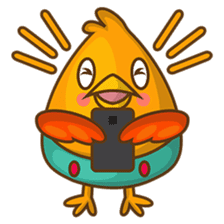 Cubie, the cute chubby chicken sticker #916516