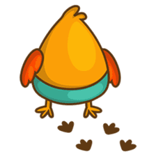Cubie, the cute chubby chicken sticker #916517