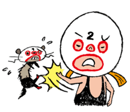 White Maskman No.1&No.2 sticker #917110