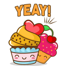 Sweet cupcake sticker pack sticker #917271