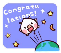 Momobuta-chan : Daily use series sticker #917280