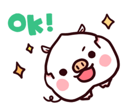 Momobuta-chan : Daily use series sticker #917282