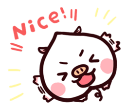 Momobuta-chan : Daily use series sticker #917284