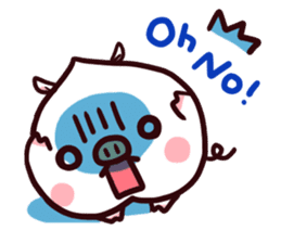 Momobuta-chan : Daily use series sticker #917285