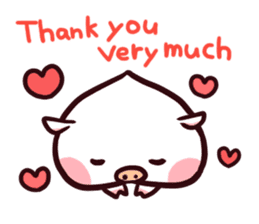 Momobuta-chan : Daily use series sticker #917289