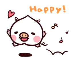 Momobuta-chan : Daily use series sticker #917290