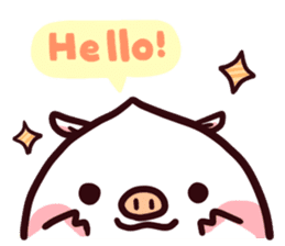 Momobuta-chan : Daily use series sticker #917295