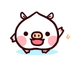 Momobuta-chan : Daily use series sticker #917318