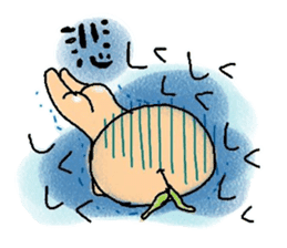 simple fruit man's simple stamp sticker #917321