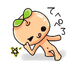 simple fruit man's simple stamp sticker #917342