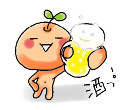 simple fruit man's simple stamp sticker #917348