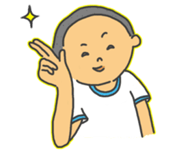 Japanese Old-fashioned Boy Sticker sticker #918036