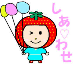 Happy smile sisters. strAwberry&Peach sticker #918171