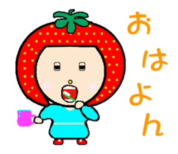 Happy smile sisters. strAwberry&Peach sticker #918179