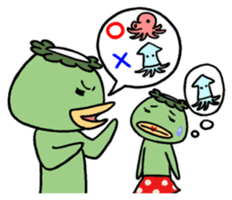 Mr.Kappa & Ms.Kapako sticker #918287