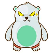 Haku, the cute chubby polar bear sticker #918527