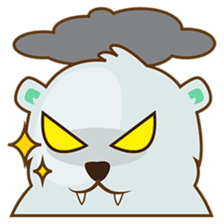 Haku, the cute chubby polar bear sticker #918552