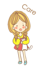 Nuja Pigtail hair Girl sticker #918756