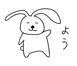 a talking rabbit sticker #918999