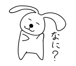 a talking rabbit sticker #919001