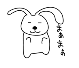 a talking rabbit sticker #919004