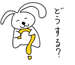 a talking rabbit sticker #919007