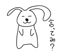 a talking rabbit sticker #919008