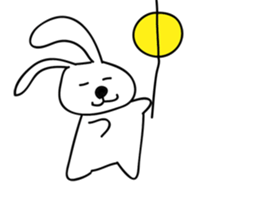 a talking rabbit sticker #919012