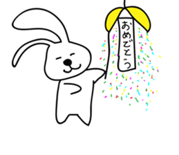 a talking rabbit sticker #919013