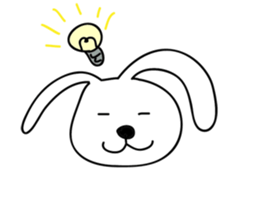 a talking rabbit sticker #919014