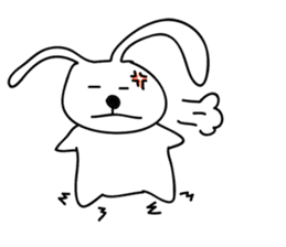 a talking rabbit sticker #919015