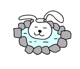 a talking rabbit sticker #919019