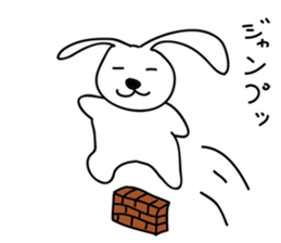 a talking rabbit sticker #919024