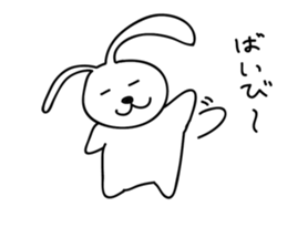 a talking rabbit sticker #919038