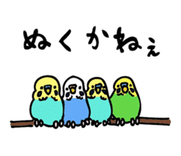 Japanese dialect bird sticker #919155