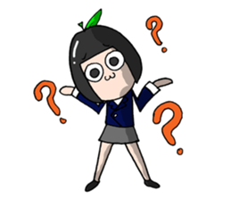 [okim]school girl Apple sticker #920501