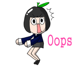 [okim]school girl Apple sticker #920502