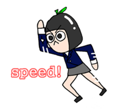 [okim]school girl Apple sticker #920505