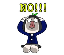 [okim]school girl Apple sticker #920509